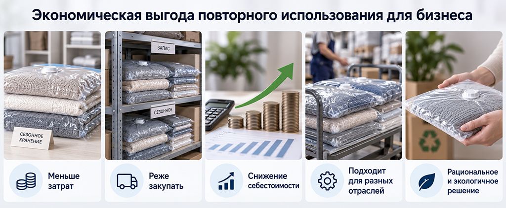 Экономическая выгода повторного использования для бизнеса
