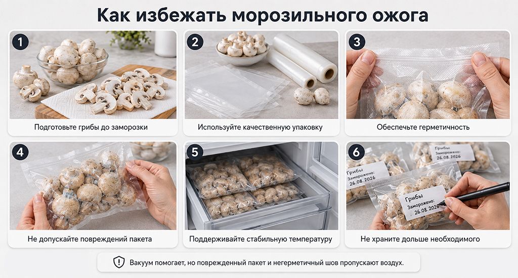 Как избежать морозильного ожога