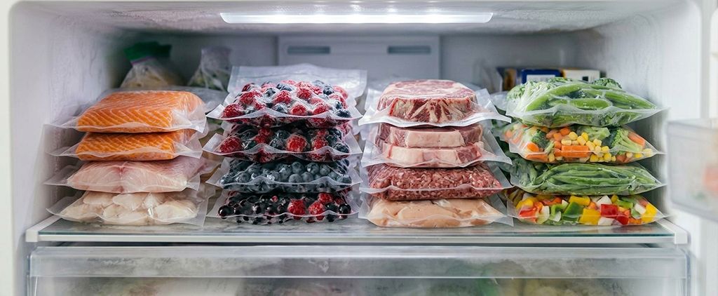 Вакуумные пакеты особенно удобны для организации морозильника