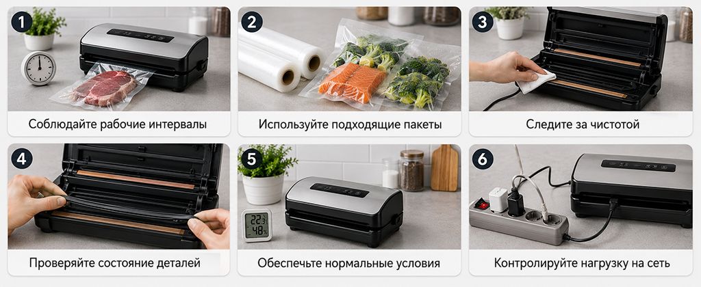 Как предотвратить перегрев вакууматора
