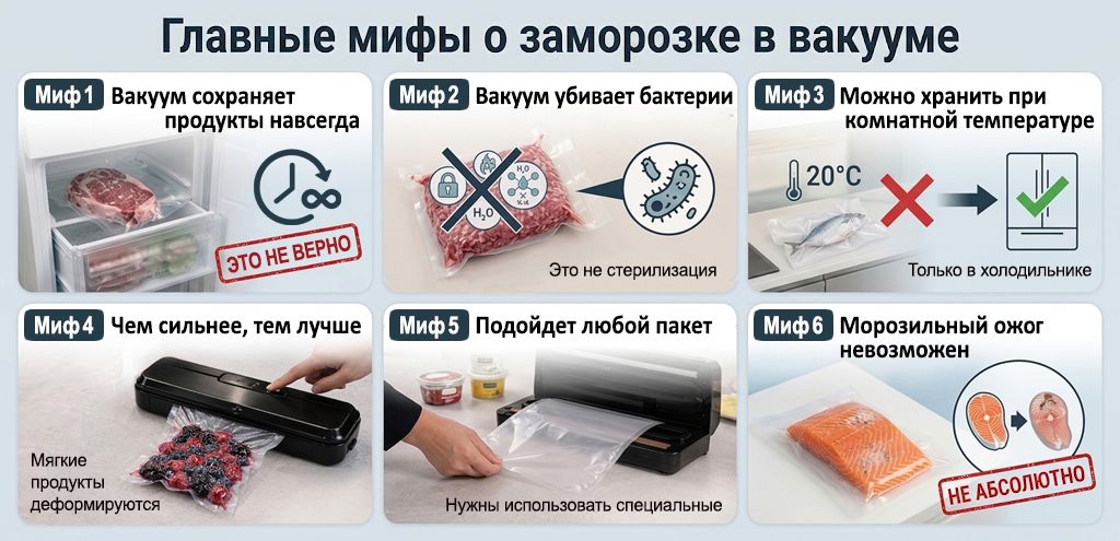 Главные мифы о заморозке в вакууме