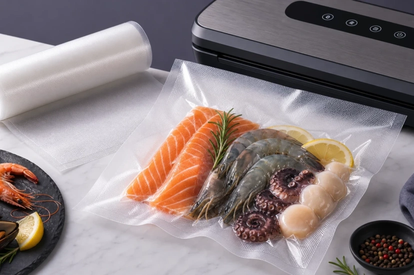 Как вакуумировать морепродукты
