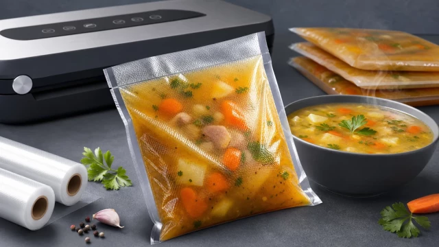 Как вакуумировать суп Как вакуумировать суп